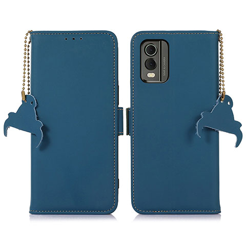 Coque Portefeuille Livre Cuir Etui Clapet A11D pour Nokia C32 Bleu