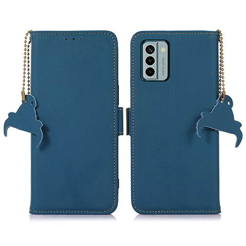 Coque Portefeuille Livre Cuir Etui Clapet A11D pour Nokia G22 Bleu