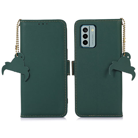 Coque Portefeuille Livre Cuir Etui Clapet A11D pour Nokia G22 Vert