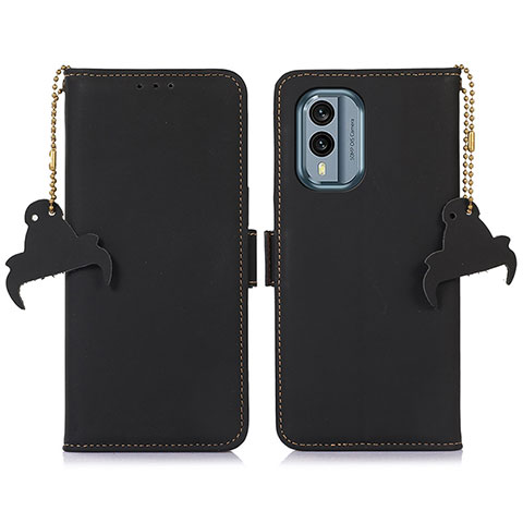 Coque Portefeuille Livre Cuir Etui Clapet A11D pour Nokia X30 5G Noir