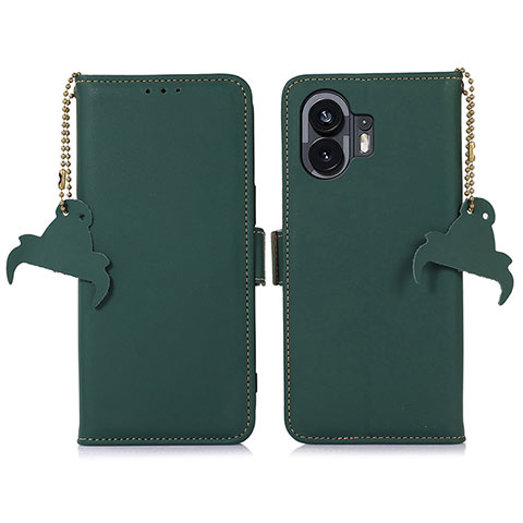 Coque Portefeuille Livre Cuir Etui Clapet A11D pour Nothing Phone 2 Vert