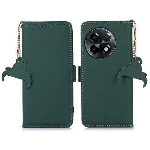 Coque Portefeuille Livre Cuir Etui Clapet A11D pour OnePlus 11R 5G Vert