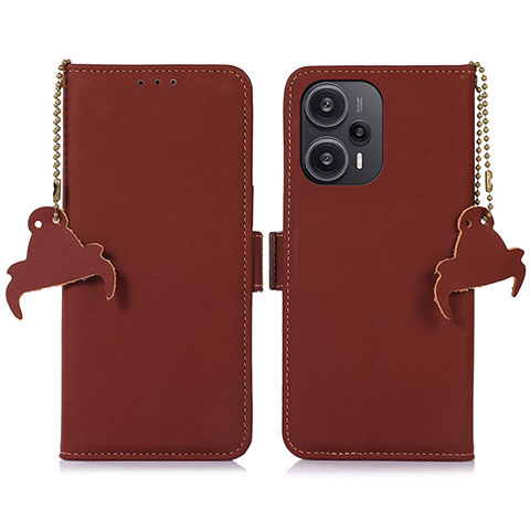 Coque Portefeuille Livre Cuir Etui Clapet A11D pour Xiaomi Poco F5 5G Marron