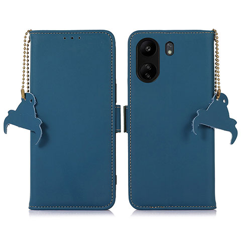 Coque Portefeuille Livre Cuir Etui Clapet A11D pour Xiaomi Redmi 13C Bleu