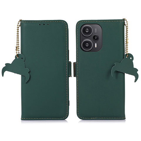 Coque Portefeuille Livre Cuir Etui Clapet A11D pour Xiaomi Redmi Note 12 Turbo 5G Vert