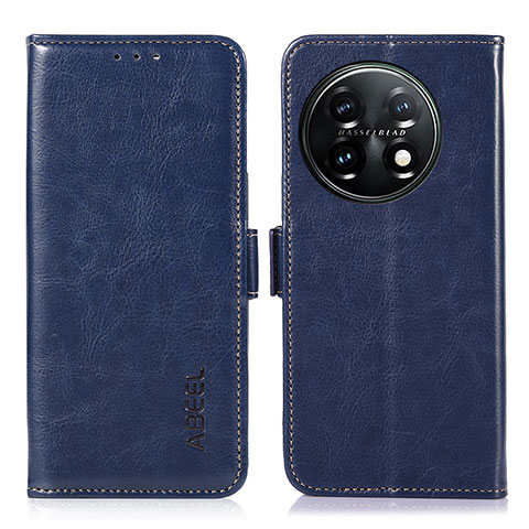 Coque Portefeuille Livre Cuir Etui Clapet A12D pour OnePlus 11 5G Bleu