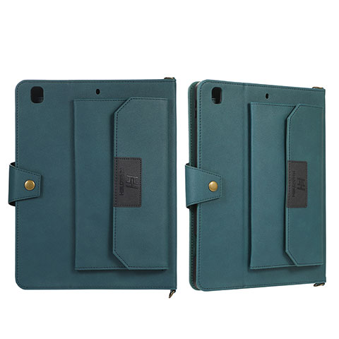 Coque Portefeuille Livre Cuir Etui Clapet AD1 pour Apple iPad 10.2 (2019) Vert