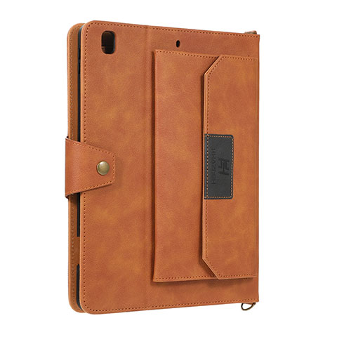 Coque Portefeuille Livre Cuir Etui Clapet AD1 pour Apple iPad Air 2 Marron