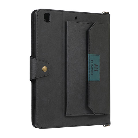 Coque Portefeuille Livre Cuir Etui Clapet AD1 pour Apple iPad Air 2 Noir