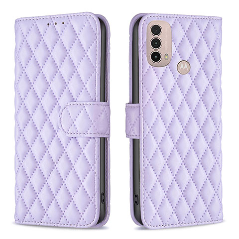 Coque Portefeuille Livre Cuir Etui Clapet B01F pour Motorola Moto E40 Violet