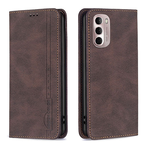 Coque Portefeuille Livre Cuir Etui Clapet B01F pour Motorola Moto G Stylus (2022) 5G Marron