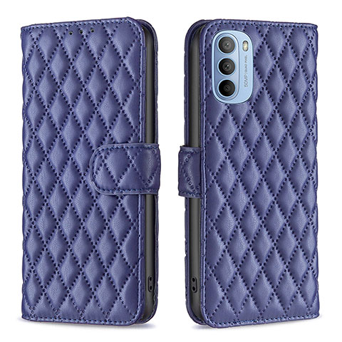 Coque Portefeuille Livre Cuir Etui Clapet B01F pour Motorola Moto G41 Bleu