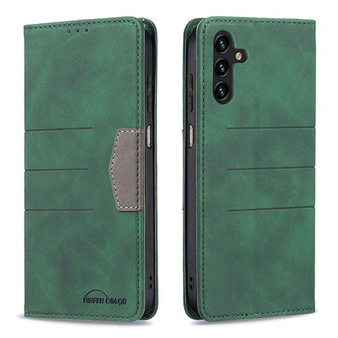 Coque Portefeuille Livre Cuir Etui Clapet B01F pour Samsung Galaxy A04s Vert