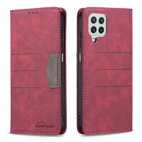 Coque Portefeuille Livre Cuir Etui Clapet B01F pour Samsung Galaxy A22 4G Rouge