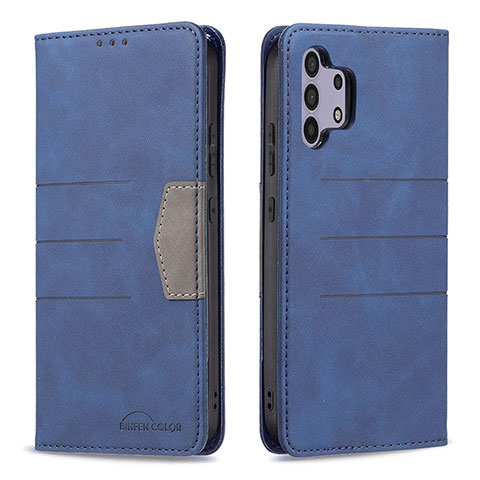 Coque Portefeuille Livre Cuir Etui Clapet B01F pour Samsung Galaxy A32 4G Bleu