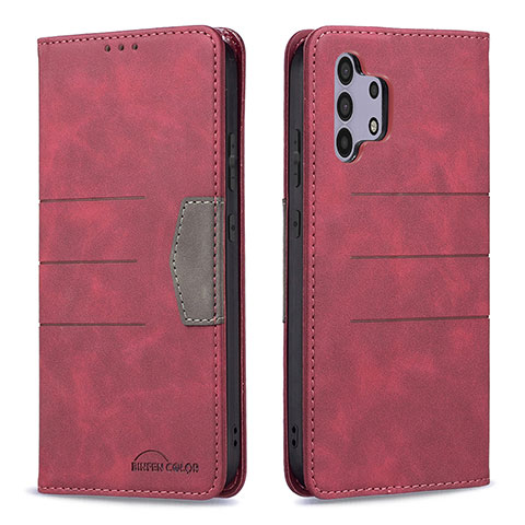 Coque Portefeuille Livre Cuir Etui Clapet B01F pour Samsung Galaxy A32 4G Rouge