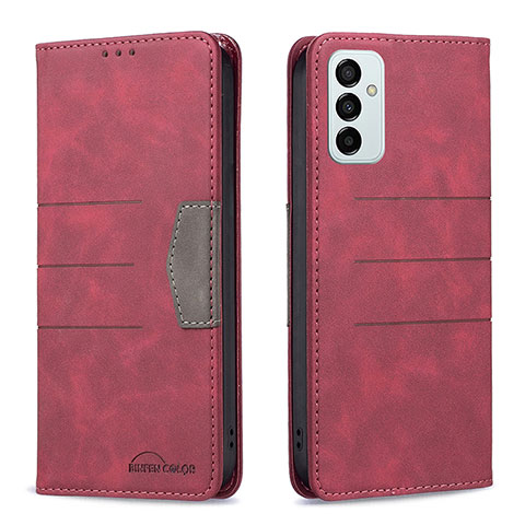 Coque Portefeuille Livre Cuir Etui Clapet B01F pour Samsung Galaxy M23 5G Rouge