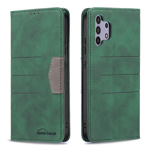 Coque Portefeuille Livre Cuir Etui Clapet B01F pour Samsung Galaxy M32 5G Vert