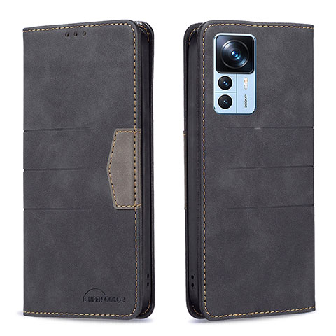 Coque Portefeuille Livre Cuir Etui Clapet B01F pour Xiaomi Mi 12T 5G Noir