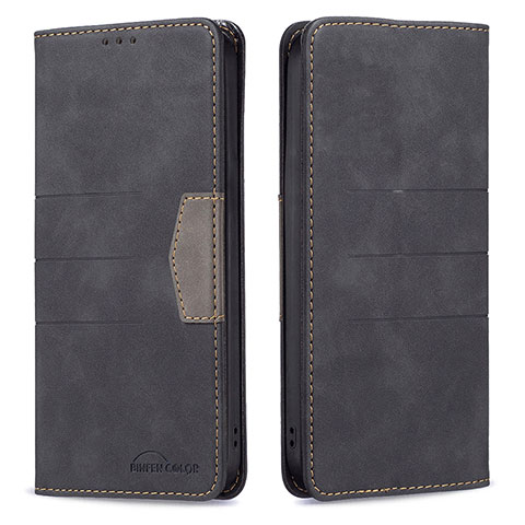 Coque Portefeuille Livre Cuir Etui Clapet B01F pour Xiaomi Poco F3 5G Noir