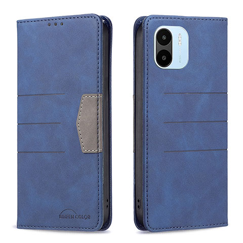 Coque Portefeuille Livre Cuir Etui Clapet B01F pour Xiaomi Redmi A1 Bleu