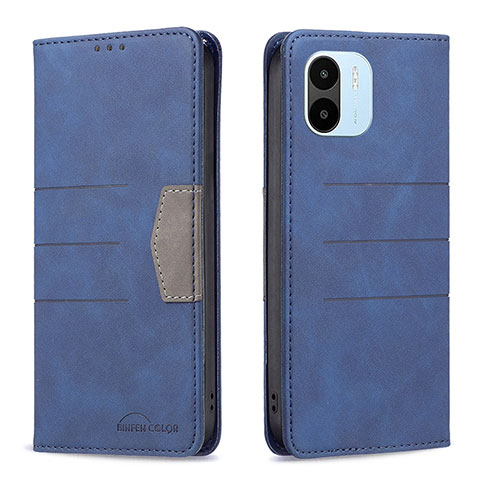 Coque Portefeuille Livre Cuir Etui Clapet B01F pour Xiaomi Redmi A2 Bleu