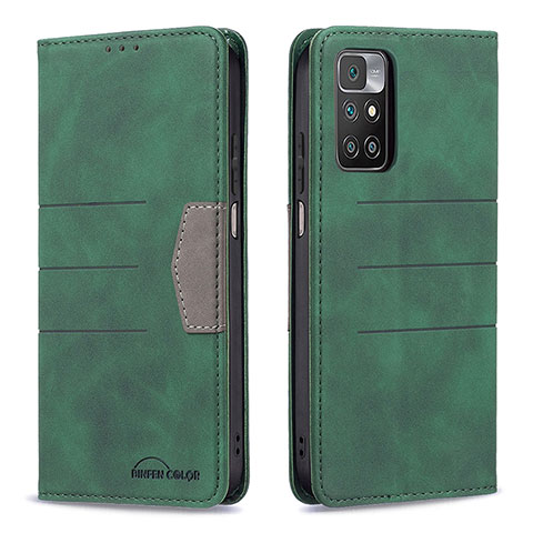 Coque Portefeuille Livre Cuir Etui Clapet B01F pour Xiaomi Redmi Note 11 4G (2021) Vert