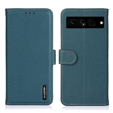 Coque Portefeuille Livre Cuir Etui Clapet B01H pour Google Pixel 7 Pro 5G Vert