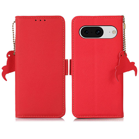 Coque Portefeuille Livre Cuir Etui Clapet B01H pour Google Pixel 8 5G Rouge