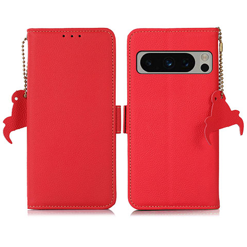 Coque Portefeuille Livre Cuir Etui Clapet B01H pour Google Pixel 8 Pro 5G Rouge