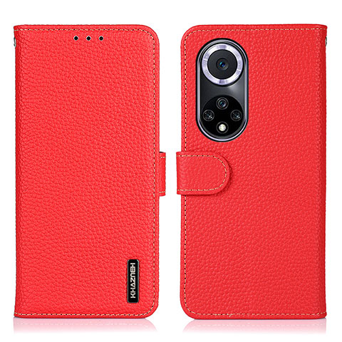 Coque Portefeuille Livre Cuir Etui Clapet B01H pour Huawei Honor 50 5G Rouge