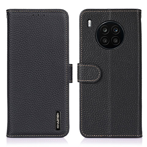 Coque Portefeuille Livre Cuir Etui Clapet B01H pour Huawei Honor 50 Lite Noir