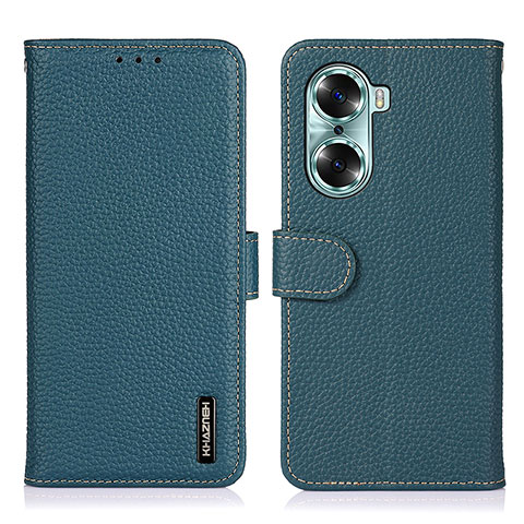 Coque Portefeuille Livre Cuir Etui Clapet B01H pour Huawei Honor 60 5G Vert