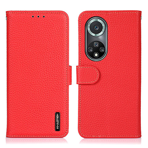 Coque Portefeuille Livre Cuir Etui Clapet B01H pour Huawei Nova 9 Pro Rouge