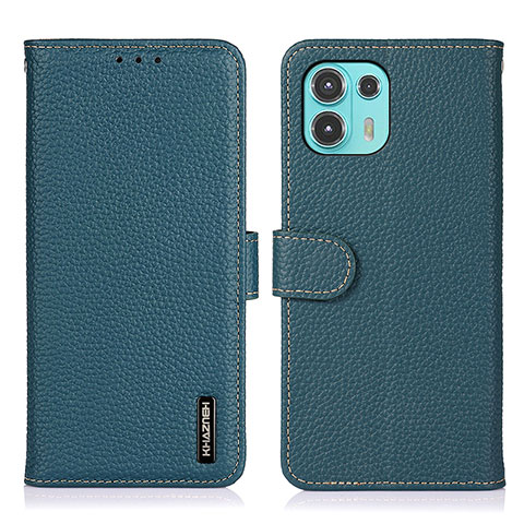 Coque Portefeuille Livre Cuir Etui Clapet B01H pour Motorola Moto Edge 20 Lite 5G Vert