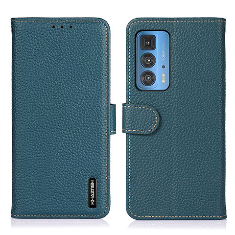 Coque Portefeuille Livre Cuir Etui Clapet B01H pour Motorola Moto Edge 20 Pro 5G Vert