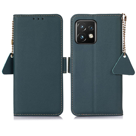 Coque Portefeuille Livre Cuir Etui Clapet B01H pour Motorola Moto Edge 40 Pro 5G Vert