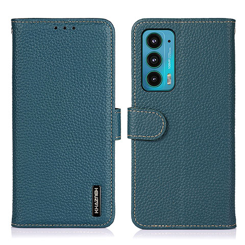 Coque Portefeuille Livre Cuir Etui Clapet B01H pour Motorola Moto Edge Lite 5G Vert