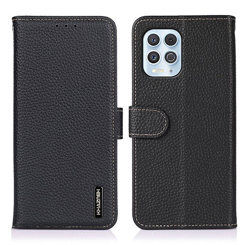 Coque Portefeuille Livre Cuir Etui Clapet B01H pour Motorola Moto Edge S 5G Noir