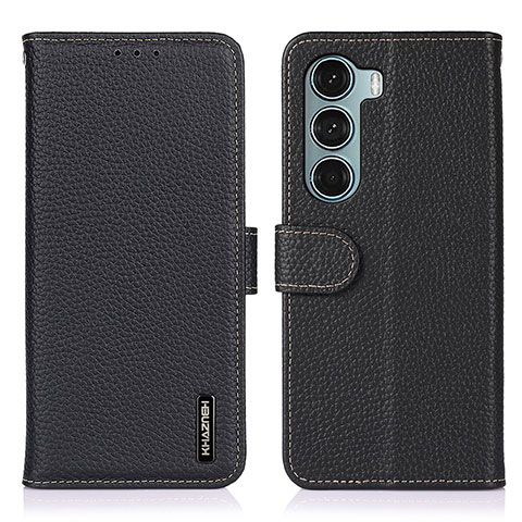 Coque Portefeuille Livre Cuir Etui Clapet B01H pour Motorola Moto Edge S30 5G Noir