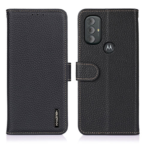 Coque Portefeuille Livre Cuir Etui Clapet B01H pour Motorola Moto G Power (2022) Noir