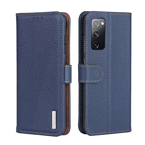 Coque Portefeuille Livre Cuir Etui Clapet B01H pour Motorola Moto G Stylus (2021) Bleu