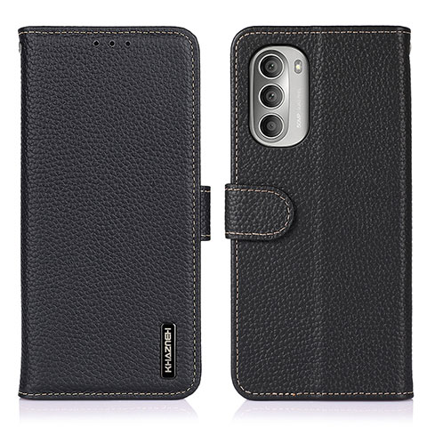 Coque Portefeuille Livre Cuir Etui Clapet B01H pour Motorola Moto G Stylus (2022) 4G Noir