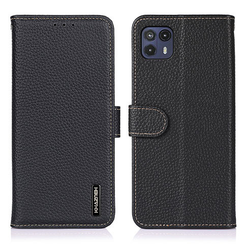 Coque Portefeuille Livre Cuir Etui Clapet B01H pour Motorola Moto G50 5G Noir