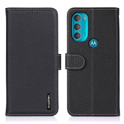 Coque Portefeuille Livre Cuir Etui Clapet B01H pour Motorola Moto G71 5G Noir
