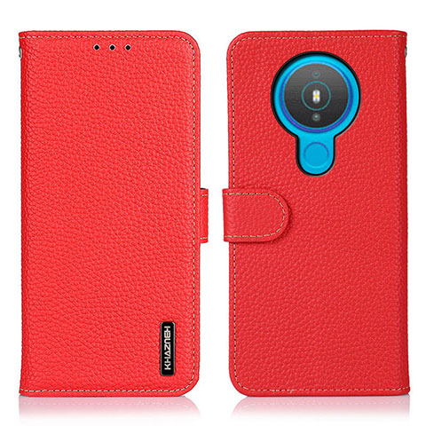 Coque Portefeuille Livre Cuir Etui Clapet B01H pour Nokia 1.4 Rouge