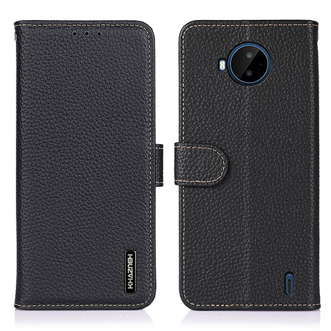 Coque Portefeuille Livre Cuir Etui Clapet B01H pour Nokia C20 Plus Noir