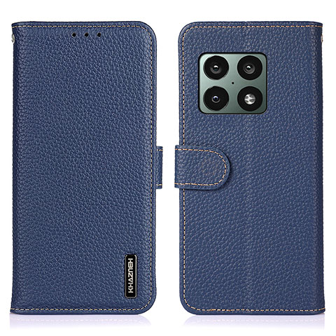 Coque Portefeuille Livre Cuir Etui Clapet B01H pour OnePlus 10 Pro 5G Bleu