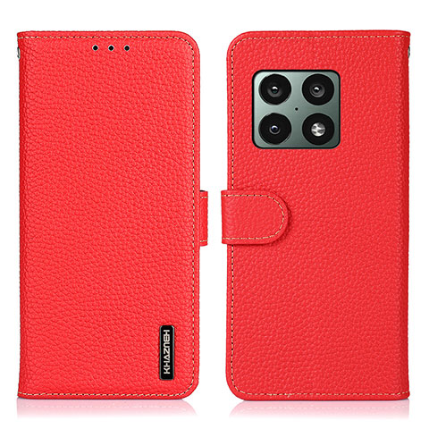 Coque Portefeuille Livre Cuir Etui Clapet B01H pour OnePlus 10 Pro 5G Rouge