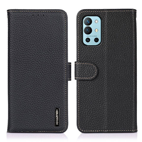 Coque Portefeuille Livre Cuir Etui Clapet B01H pour OnePlus 9R 5G Noir